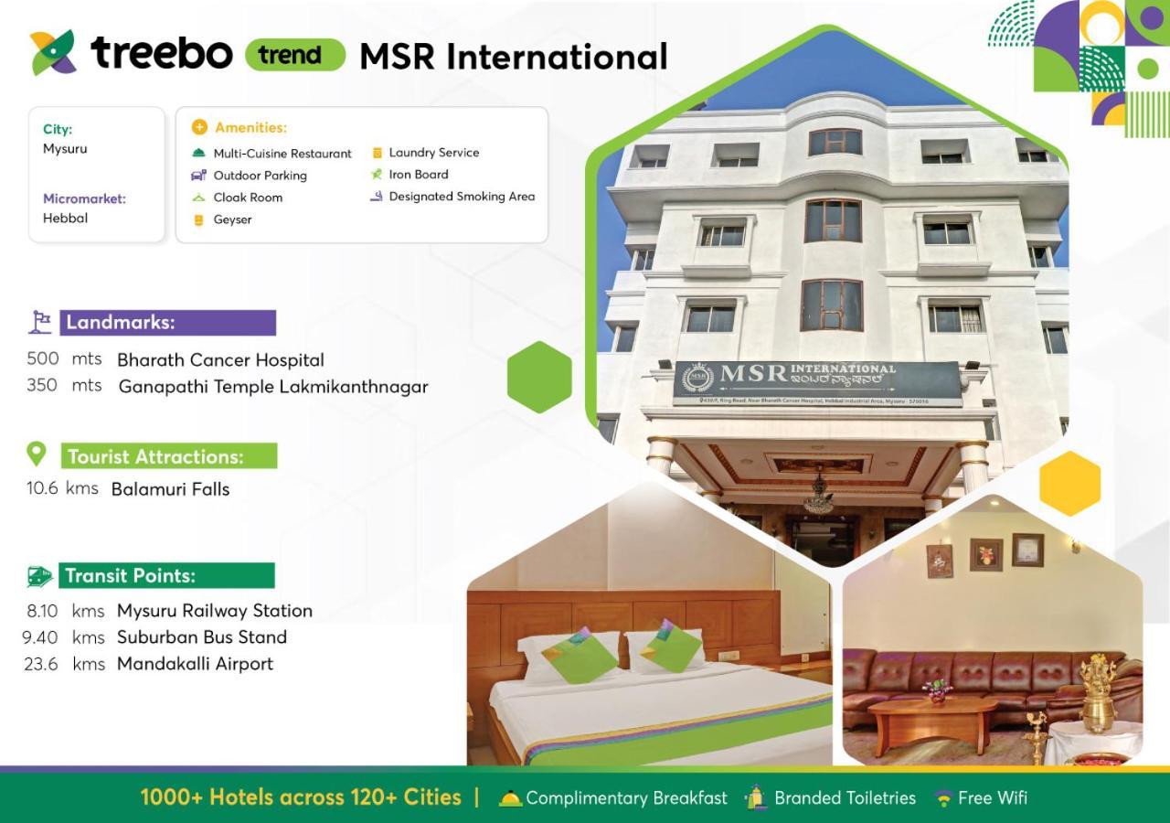 Hotel Treebo Trend Msr International - Hebbal Mysore Exterior foto